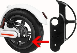 Protectie disc frana pentru trotineta Xiaomi M365 Essential, 1S, Pro si Pro 2 - Alb - Img 2