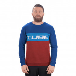 Pulover CUBE Sweater Logo Tealine