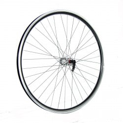 Roata fata 27.5 Fivestars V-brake, negru, butuc silver cu rulment si QR