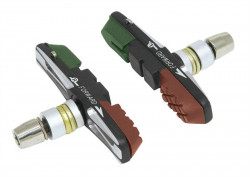 Saboti frana Force cu sina CNC verde/negru/maro 70mm