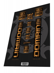 Set stickere adezive furca ROCKSHOX Domain Gold 2023