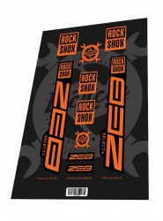 Set stickere adezive furca ROCKSHOX Zeb Select Plus 2022 Orange