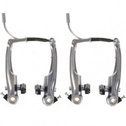 Set V-Brake Aluminiu M-WAVE ( F+R ) Silver 113 mm
