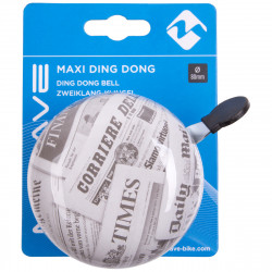 Sonerie Metal Maxi Ding-Dong M-WAVE 80 mm Newspaper - Img 2