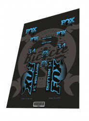 Stickere adezive furca FOX 34 Rhythm Gradient Blue 2018