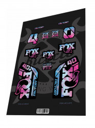 Stickere adezive furca FOX Factory 40 2022 Purple Clouds