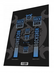 Stickere adezive furca ROCKSHOX Judy Gradient Grey Blue 2023