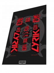 Stickere adezive furca ROCKSHOX Lyrik Fire Red 2019