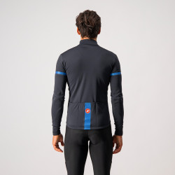 Tricou cu maneca lunga Castelli Fondo 2 FZ Negru/Albastru - Img 2