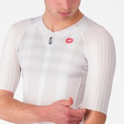 Tricou cu maneca scurta Castelli Aero Race 8S, pentru barbati, alb, XL - Img 2