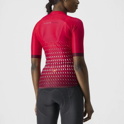 Tricou cu maneca scurta Castelli Climbers 2.0 W de dama Rosu/Visiniu
