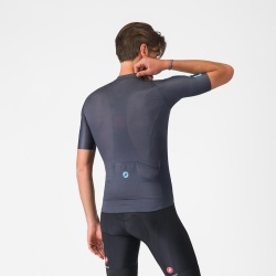 Tricou cu maneca scurta Castelli Entrata Apex, pentru barbati, albastru neon/albastru inchis XXL - Img 2