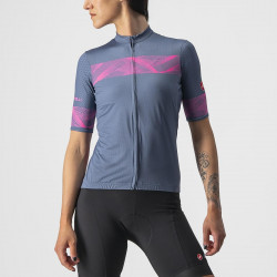 Tricou cu maneca scurta Castelli Fenice de dama Bleumarin/Roz