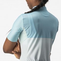 Tricou cu maneca scurta Castelli Velocissima de dama Alb/Bleu - Img 4