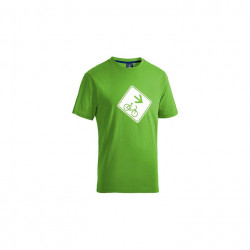 Tricou CUBE Junior Sign Verde-Alb