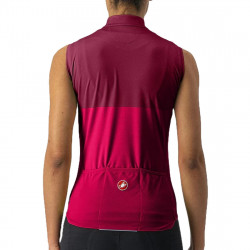 Tricou fara maneci Castelli Velocissima SL Dama Rosu/Visiniu