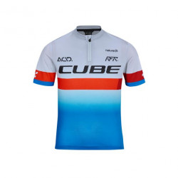 Tricou Junior CUBE Teamline Blue Red Grey