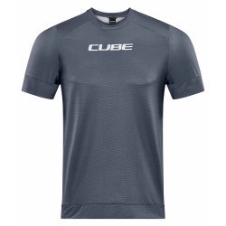 Tricou maneca scurta CUBE ATX Round Neck Jersey Dark Grey