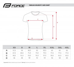 Tricou maneca scurta Force MTB Angle albastru - Img 4