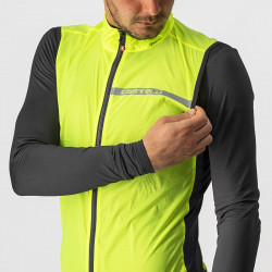 Vesta de vant Castelli Squadra Stretch Galben Fluo/Antracit - Img 4