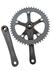 Angrenaj Pedalier SXT 48 T Negru Aluminiu/Metal - Img 2