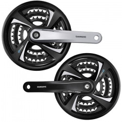 Angrenaj Shimano Tourney FC-TX801 3x6/7/8 V Negru cu Aparatoare Brat 170 mm