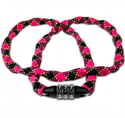 Antifurt RFR Chain Combination Lock Style CMPT Lant cu Cifru Roz