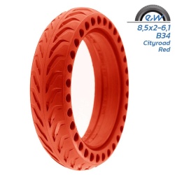 Anvelopa plina perforata trotineta 8.5×2 pentru Xiaomi Rosie