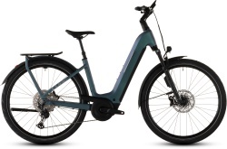 BICICLETA ELECTRICA CUBE KATHMANDU HYBRID EXC 800 EASY ENTRY SMARAGDGREY PRISM