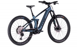 Bicicleta electrica full suspension CUBE Stereo Hybrid 140 HPC ABS 750 Smaragdgrey'n'Blue