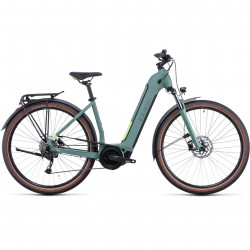 Bicicleta Electrica MTB Hardtail CUBE Touring Hybrid ONE 625 Easy Entry Green SharpGreen