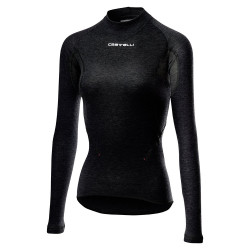 Bluza de corp cu maneca lunga Castelli Flanders 2W Warm de dama Negru - Img 1