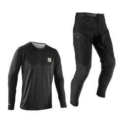 Bluza si Pantaloni Leatt Ride Kit MTB 1.0 Ghost Black XXXL