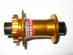 Butuc Fata Disc Novatec DH61 Bolt-On 36H auriu