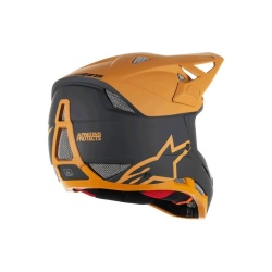 Casca Alpinestars Missile Tech Racer Helmet Black Dark Gold Matt M - Img 2