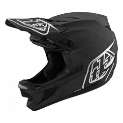 Casca Bicicleta Troy Lee Designs D4 Mips Carbon Stealth Black Silver