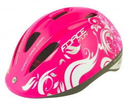 Casca Force Fun Flowers copii roz/alb/gri M