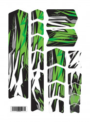 Kit stickere adezive protectie cadru Speed Freak Basic Kit V1 Green