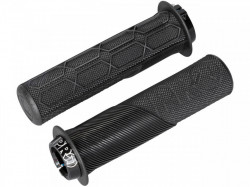 Mansoane ghidon cu flansa PRO Lock On Trail, Negre