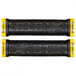 Mansoane Reverse Stamp Lock-On 135/30mm Negru/Galben - Img 2