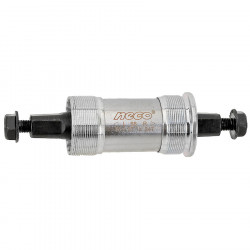 Monobloc Pedalier NECO 113,5/23mm Cupe Metal, Silver - Img 1