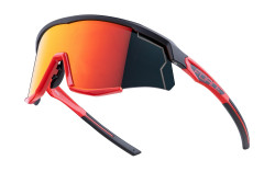 Ochelari Force Sonic, lentila rosie oglinda, negru/rosu