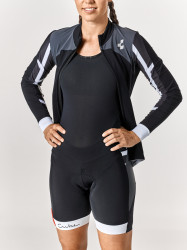 Pantaloni Ciclism CUBE Blackline Dama Black'n'White'n'Grey - Img 3