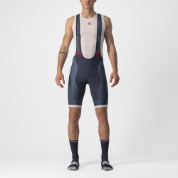 Pantaloni scurti cu bretele Castelli Competizione Kit, Indigo/Gri, XXXL