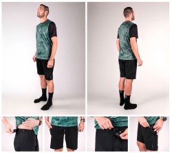 Pantaloni Scurti Force Rebel MTB Negri XXXL - Img 3