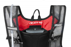 Rucsac FORCE PILOT 10 l+2L rezervor, negru-rosu - Img 3