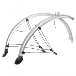 Set Aparatori Noroi Flexibile M-WAVE 28" 45 mm Silver - Img 1