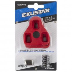 Placute pedale EXUSTAR E-ARC10 Look Keo Rosu