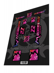 Set stickere adezive furca MARZOCCHI Bomber Z2 2020 Plastic Gradient