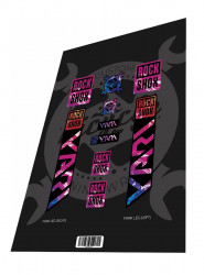 Set stickere adezive furca ROCKSHOX Yari Plastic Gradient 2022